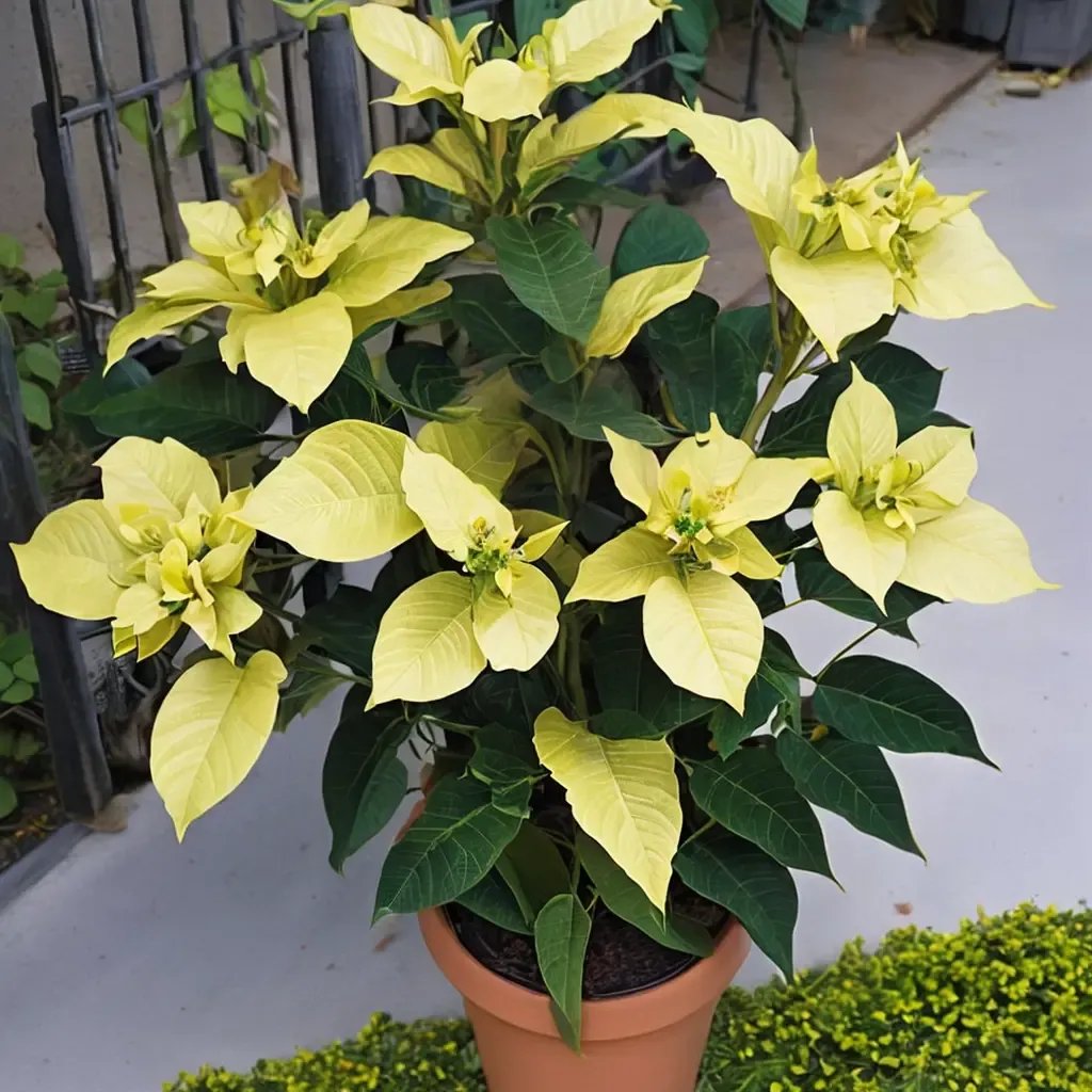 Euphorbia pulcherrima 'Color Flash Lime'