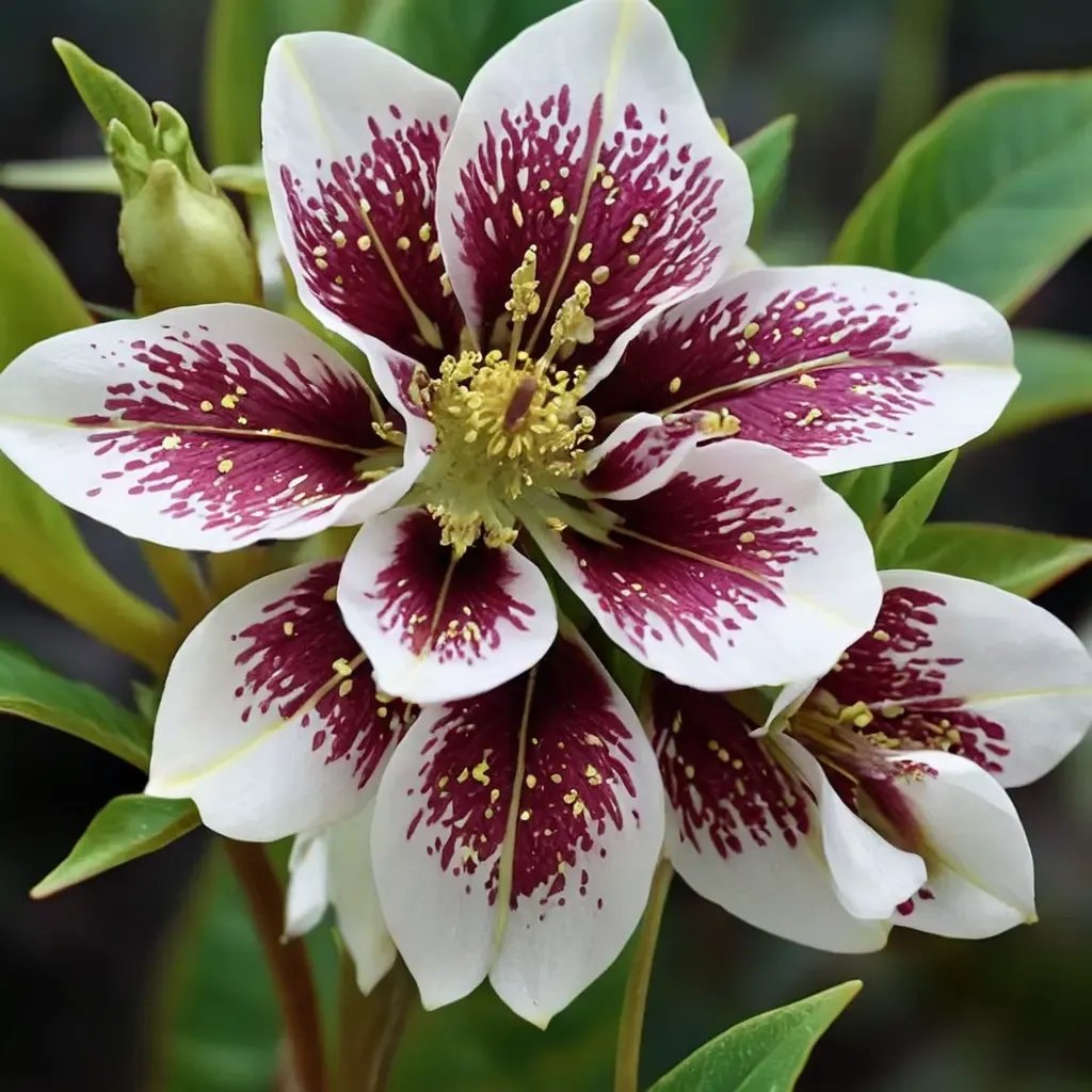 Helleborus niger 'Painted Doubles'