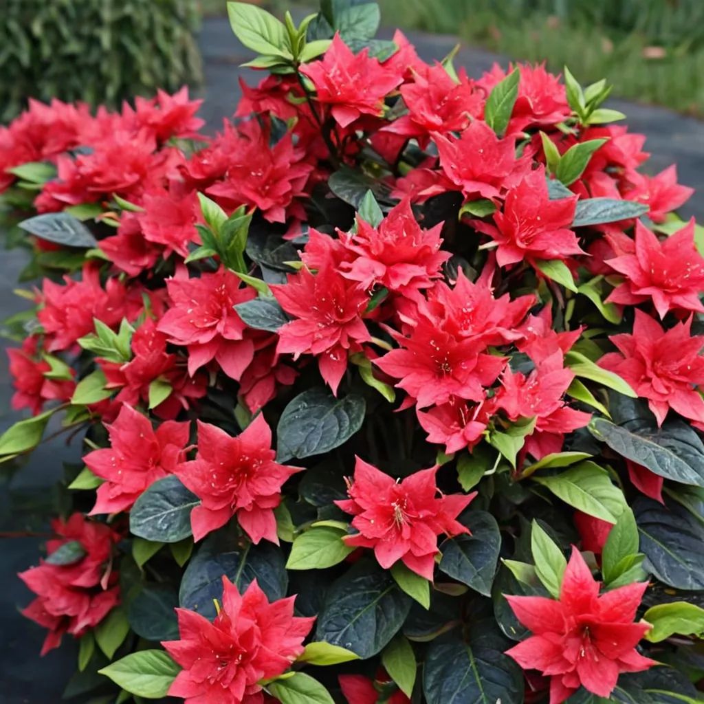 Rhododendron x hybrida 'Perfecto Mundo Red'