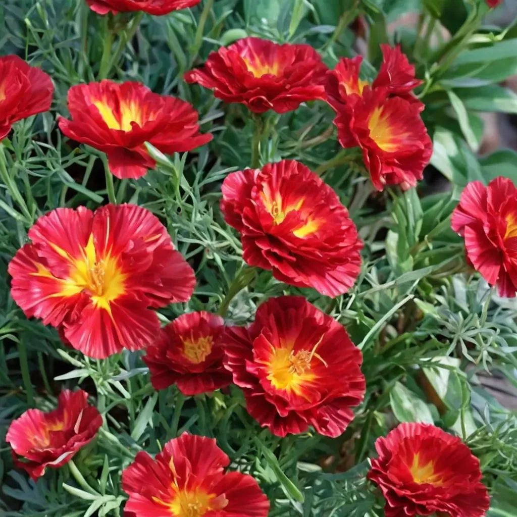 Eschscholzia californica 'Cherry Swirl'