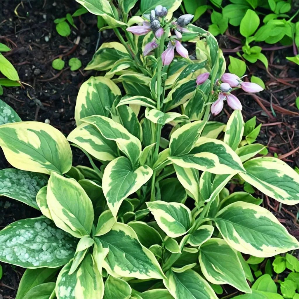 Hosta x hybrida 'Snowy Lake'