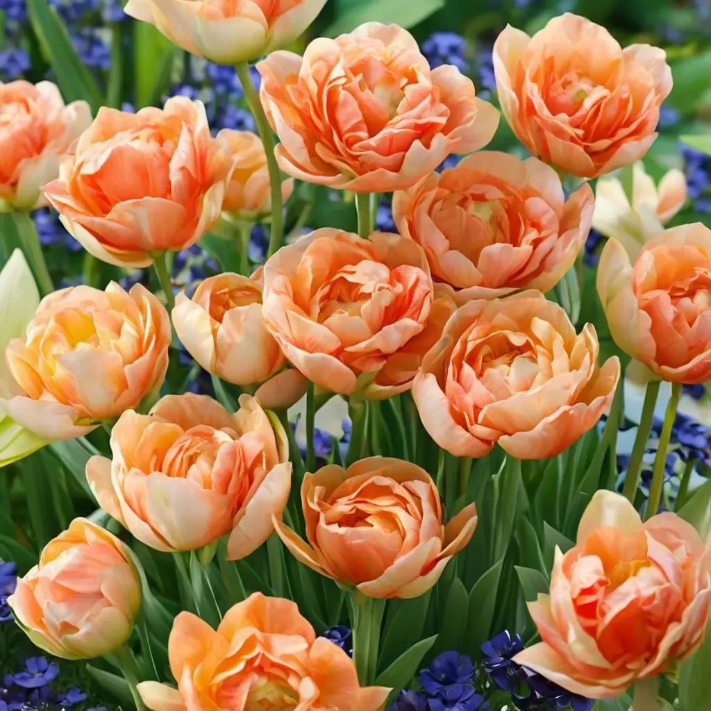 Tulipa tulipa 'Orange Angelique'