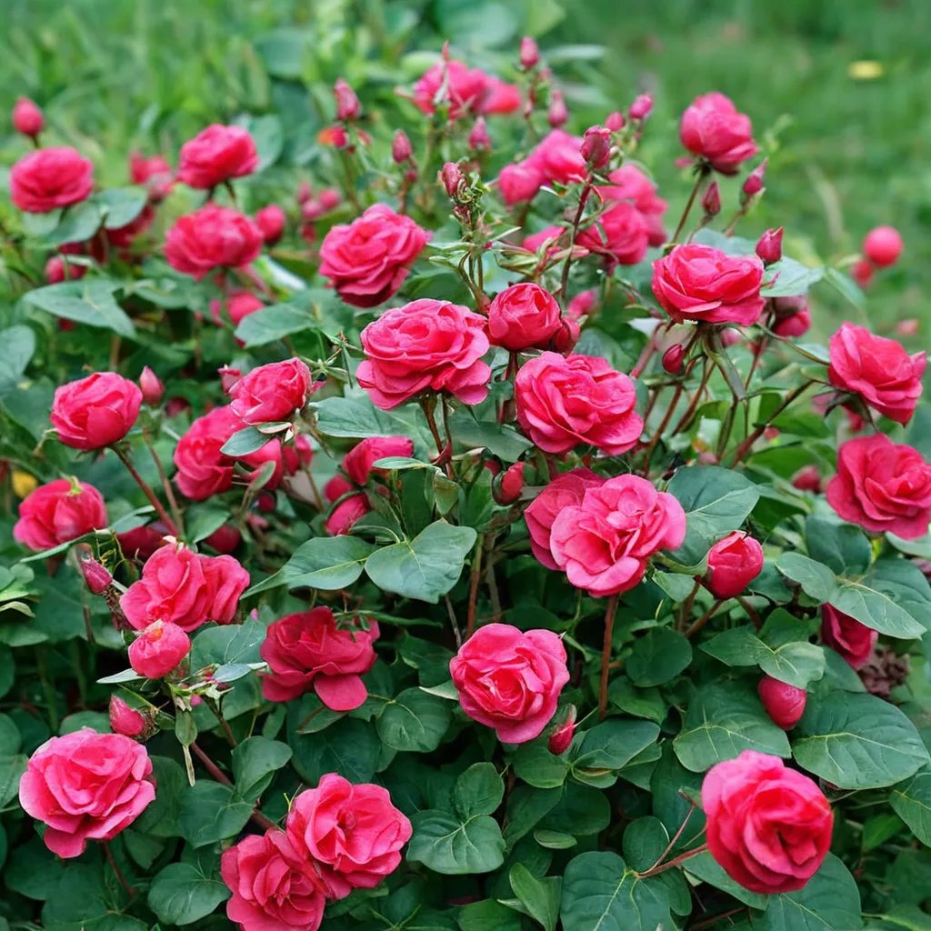 Rosa x hybrida 'Oso Easy Double Red'