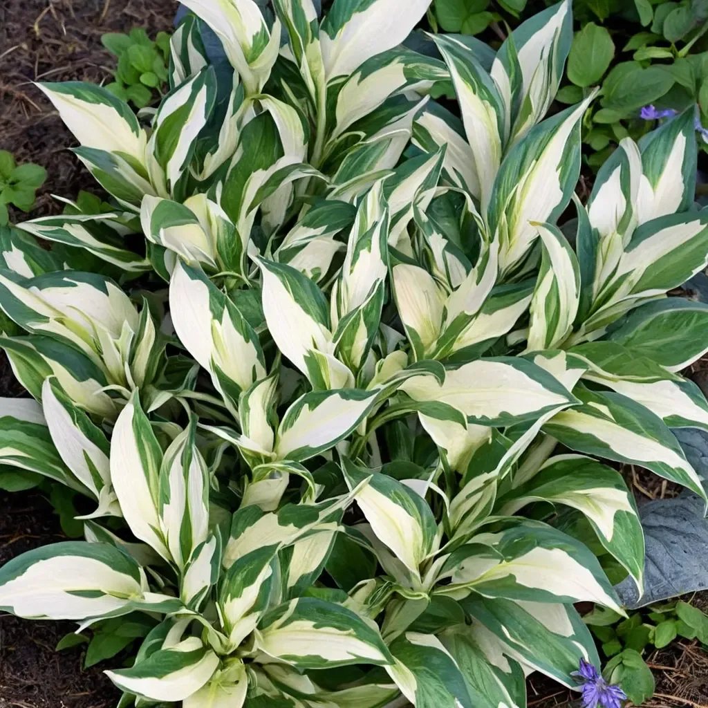 Hosta x hybrida 'Fire and Ice'