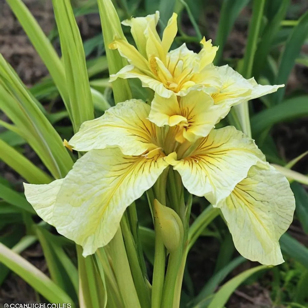 Iris x pseudata 'Aichi no Kagayaki'