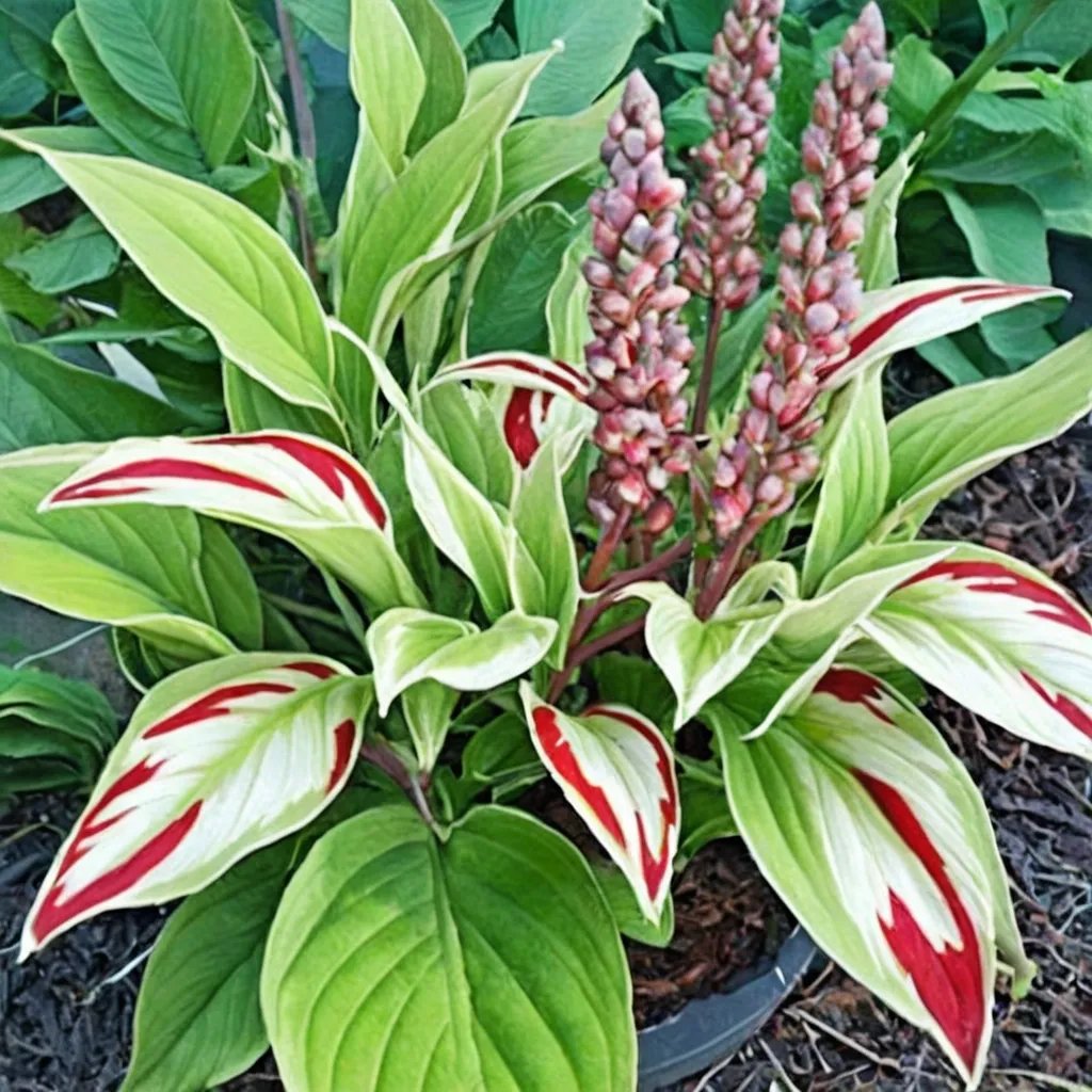 Hosta x hybrida 'Grateful Red'