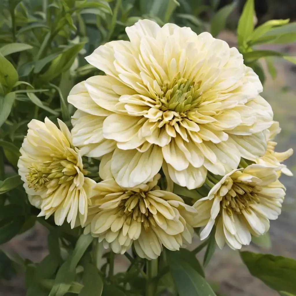 Zinnia elegans 'Isabellina'