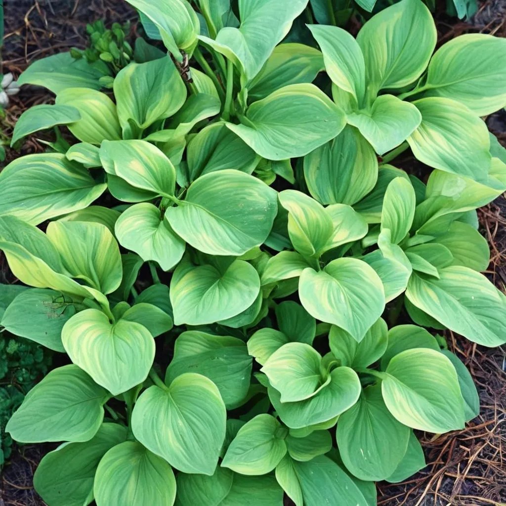 Hosta x hybrida 'Olive Branch'