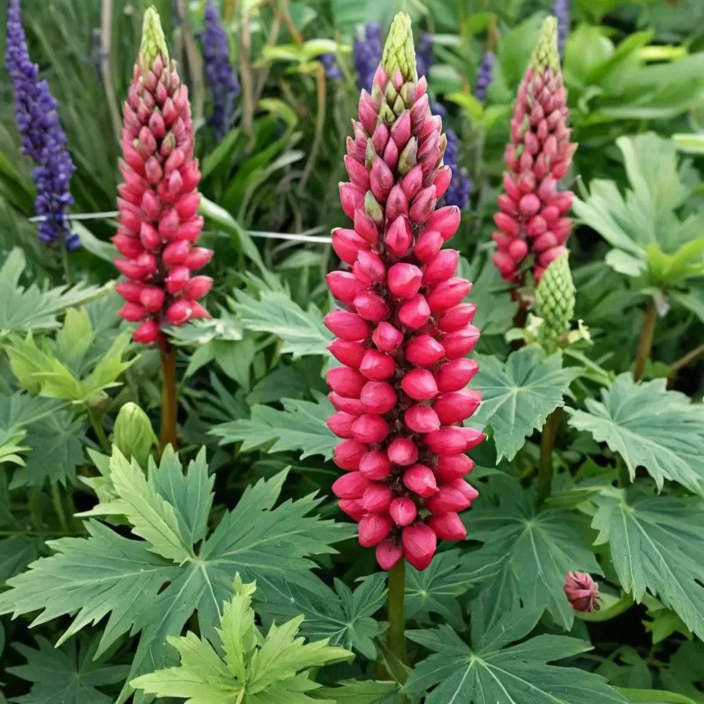 Lupinus polyphyllus 'Red Rum'