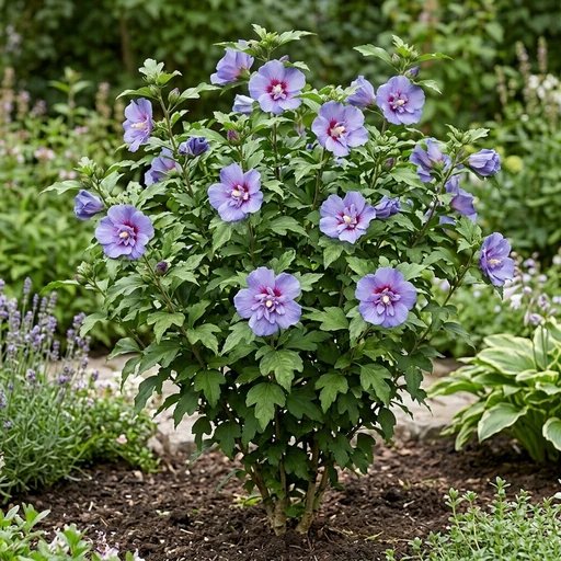 Hibiscus syriacus 'Blueberry Smoothie'