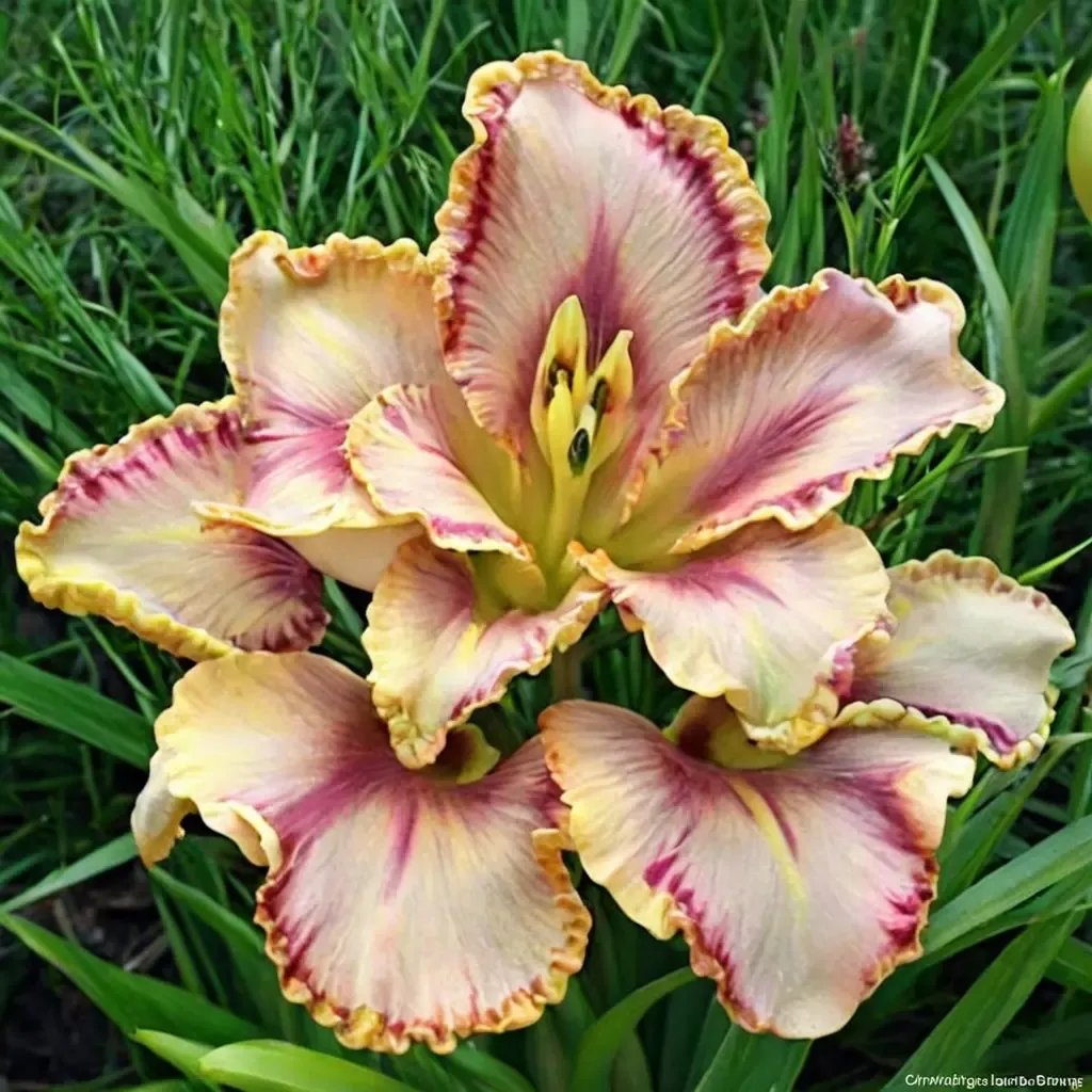 Hemerocallis fulva 'Sink Into Your Eyes'
