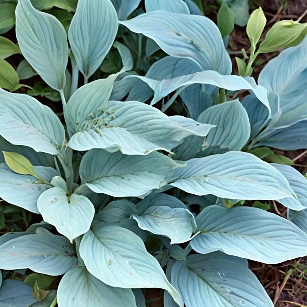 Hosta x hybrida 'Blue Wedgwood'