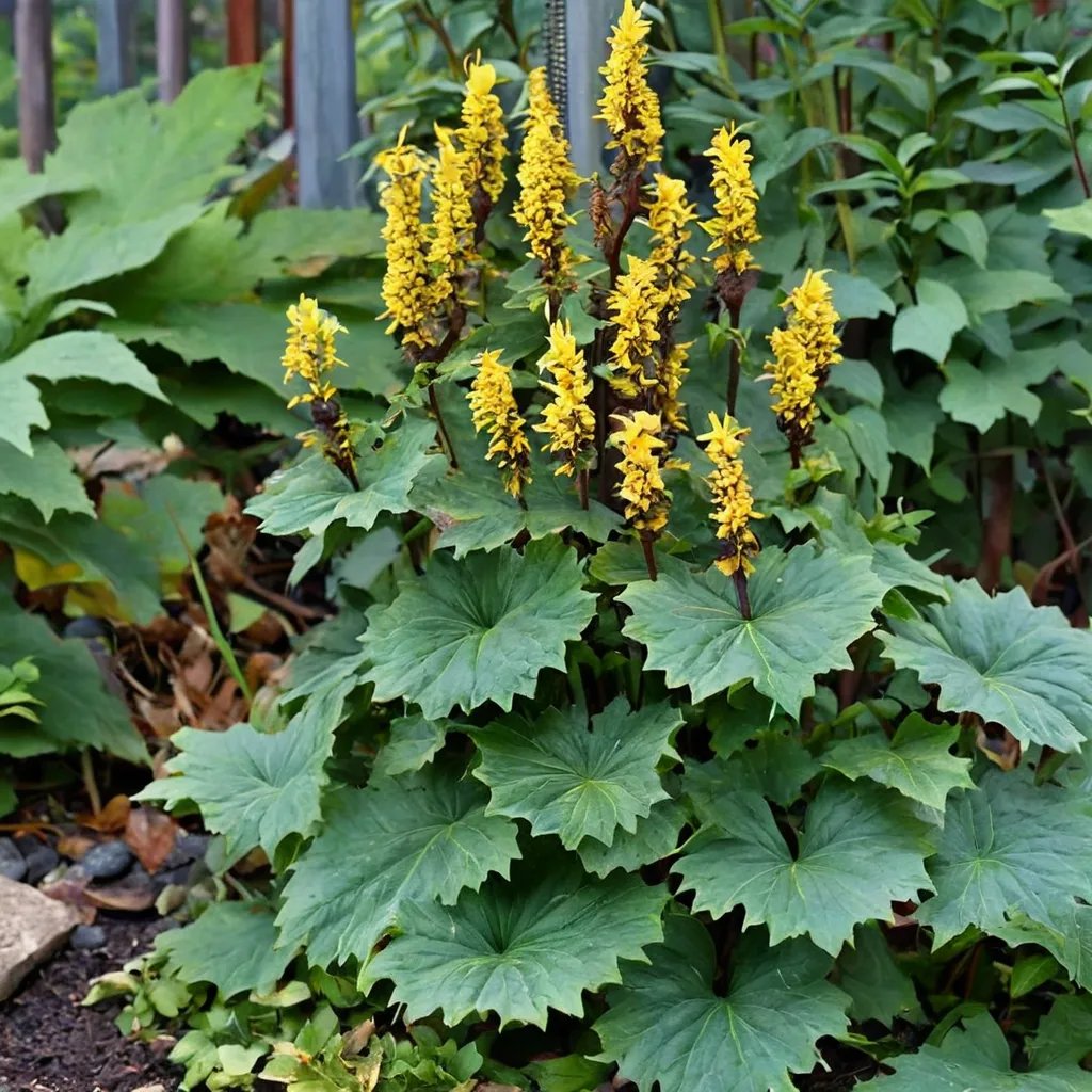 Ligularia x hybrida 'Bottle Rocket'