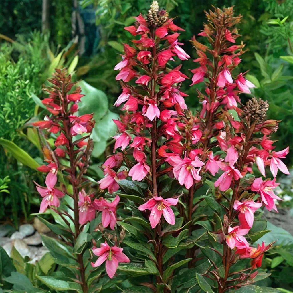 Lobelia x speciosa 'Fan Cinnabar Rose'