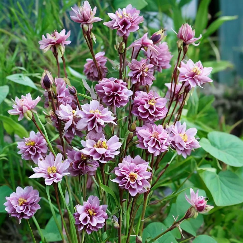 Aquilegia vulgaris 'Double Flowers'