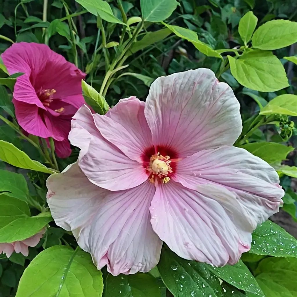 Hibiscus moscheutos 'Southern Comfort'