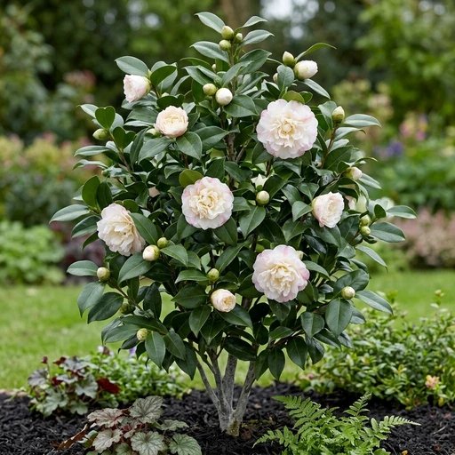Camellia japonica 'Ice Angels'