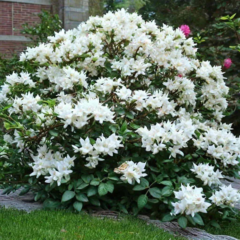 Rhododendron x hybrida 'Double White'