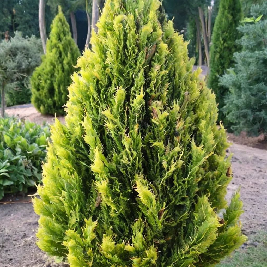 Thuja orientalis 'Golden Rocket'