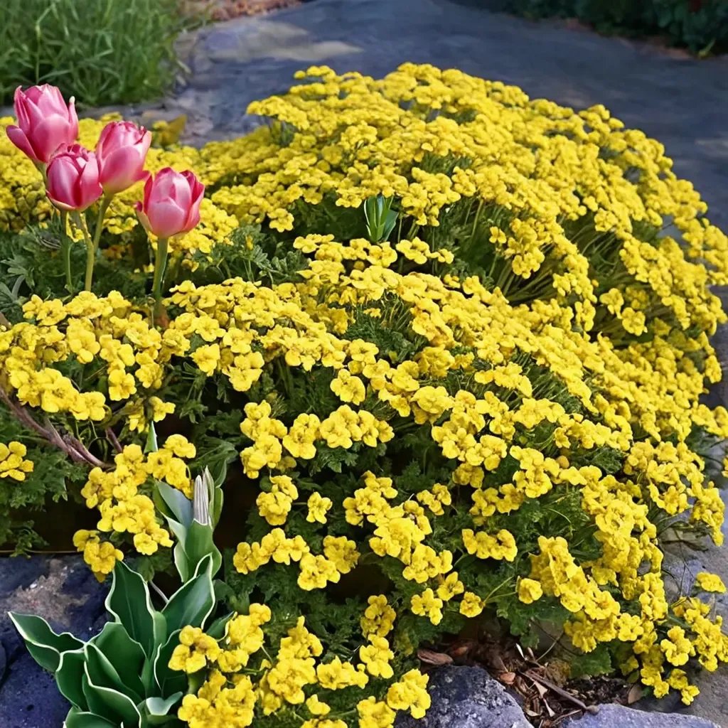 Alyssum saxatile 'Golden Spring'