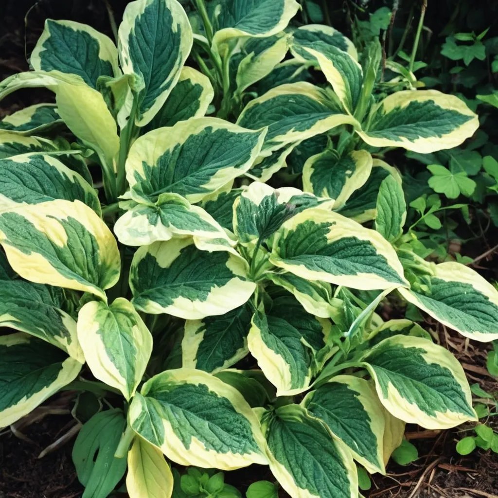 Hosta x hybrida 'Christmas Pageant'