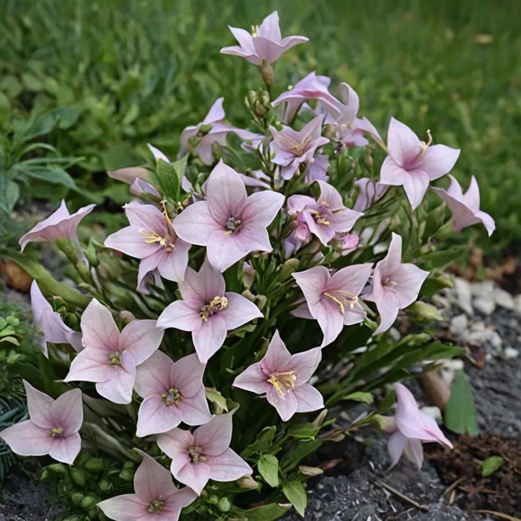 Platycodon grandiflorus 'Astra Pink'