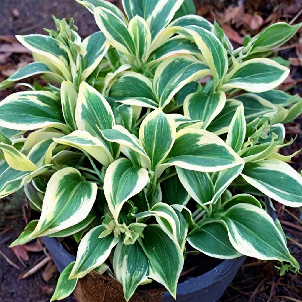 Hosta x hybrida 'Funny Mouse'