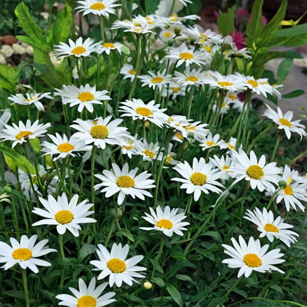 Chrysanthemum leucanthemum 'Becky'