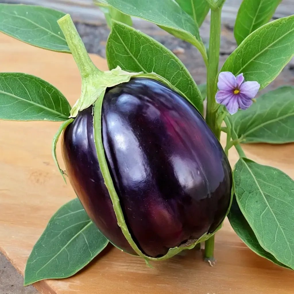Solanum melongena 'Black Beauty'