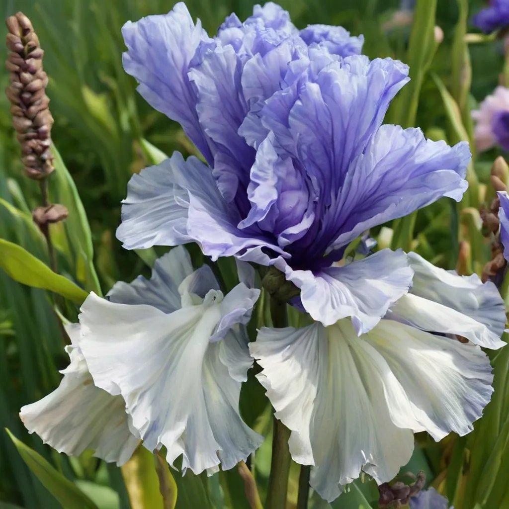Iris x germanica 'Wintry Sky'