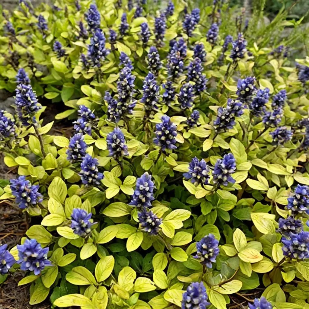 Ajuga reptans 'Cordial Canary'