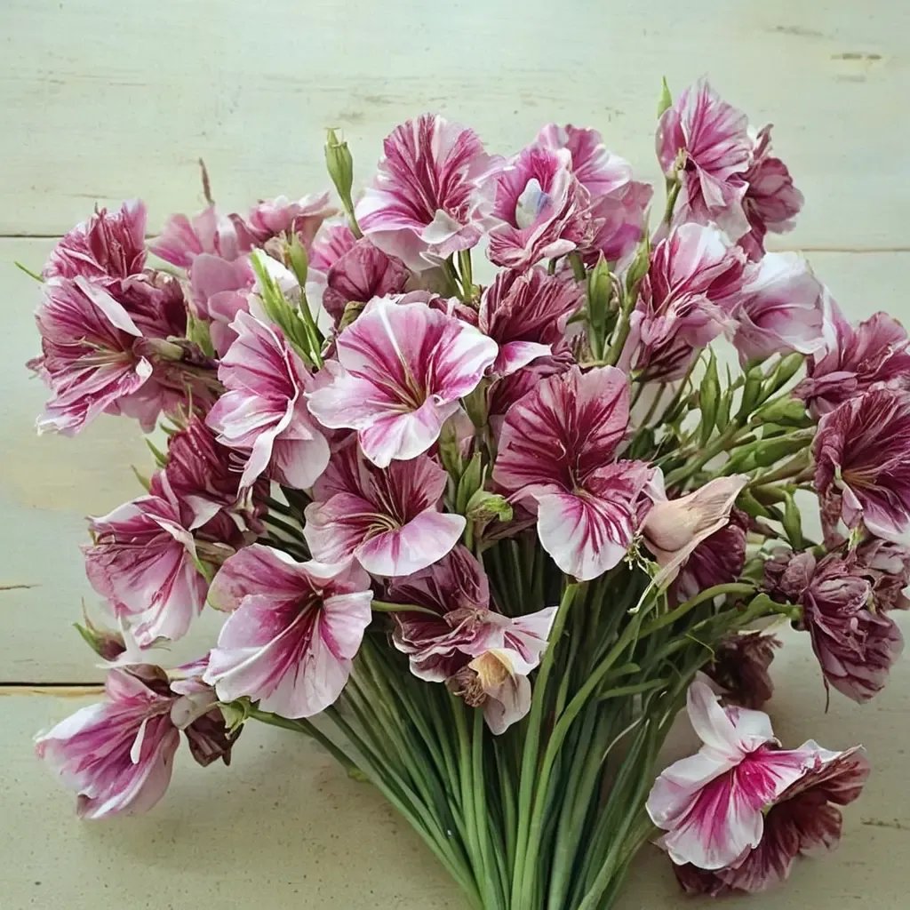Lathyrus odoratus 'Streamers Chocolate'