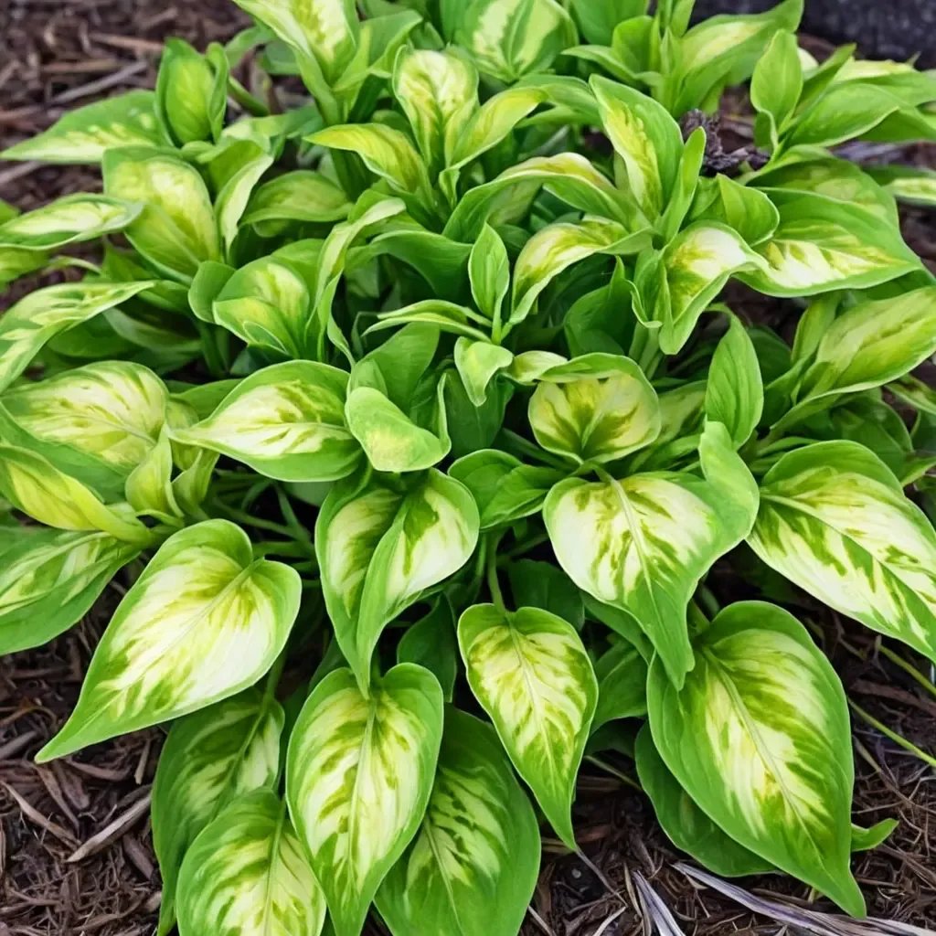 Hosta plantaginea 'Etched Glass'