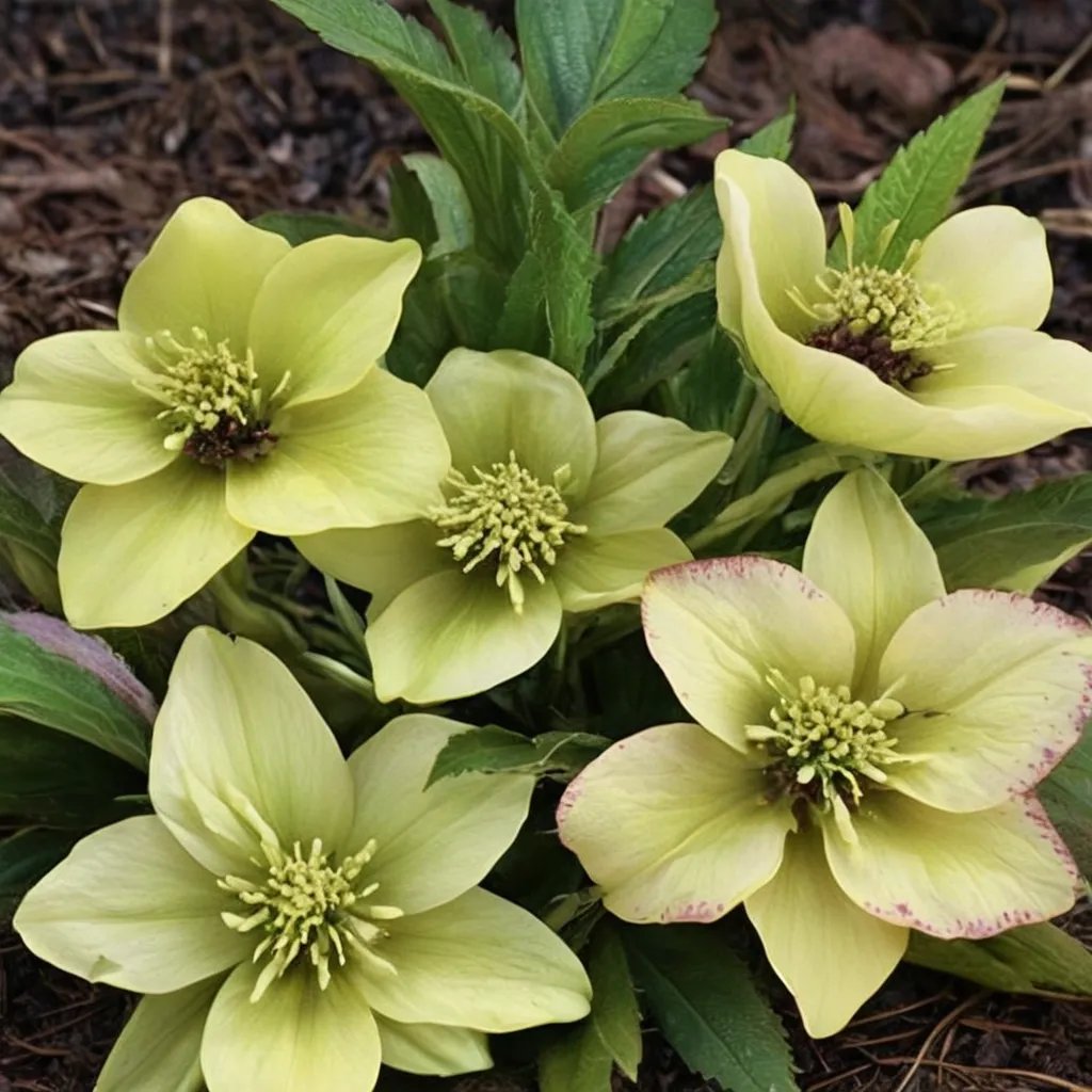 Helleborus x hybridus 'Heronswood Double Yellow'