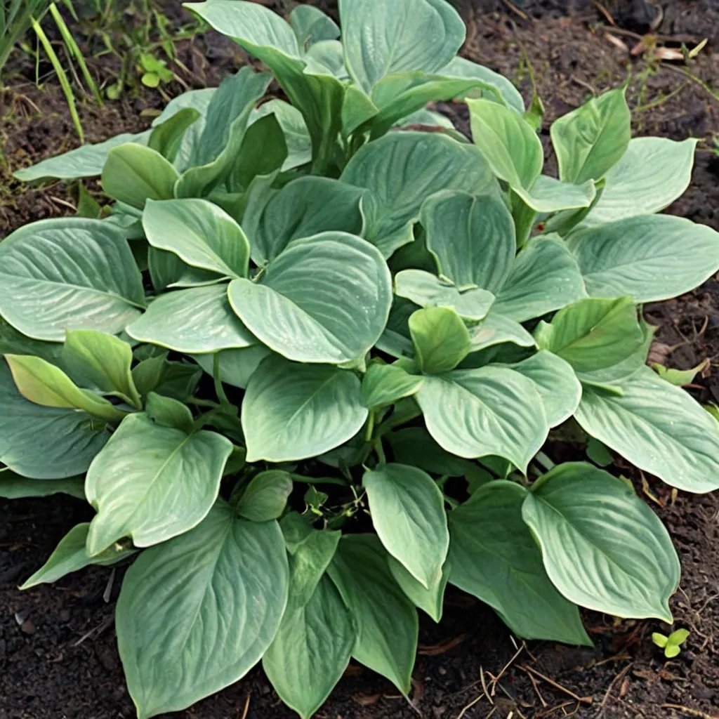 Hosta x hybrida 'Metallic Sheen'