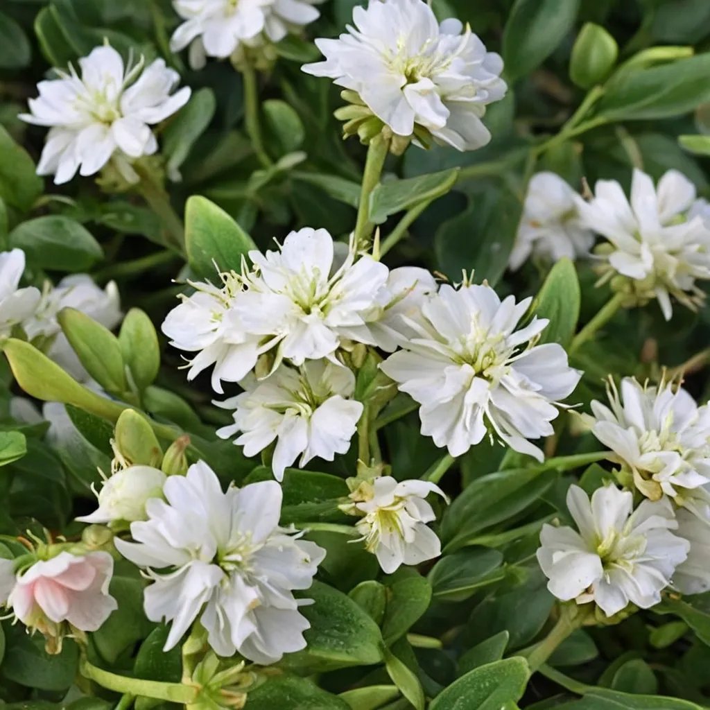 Portulaca oleracea 'ColorBlast Double Coconut'