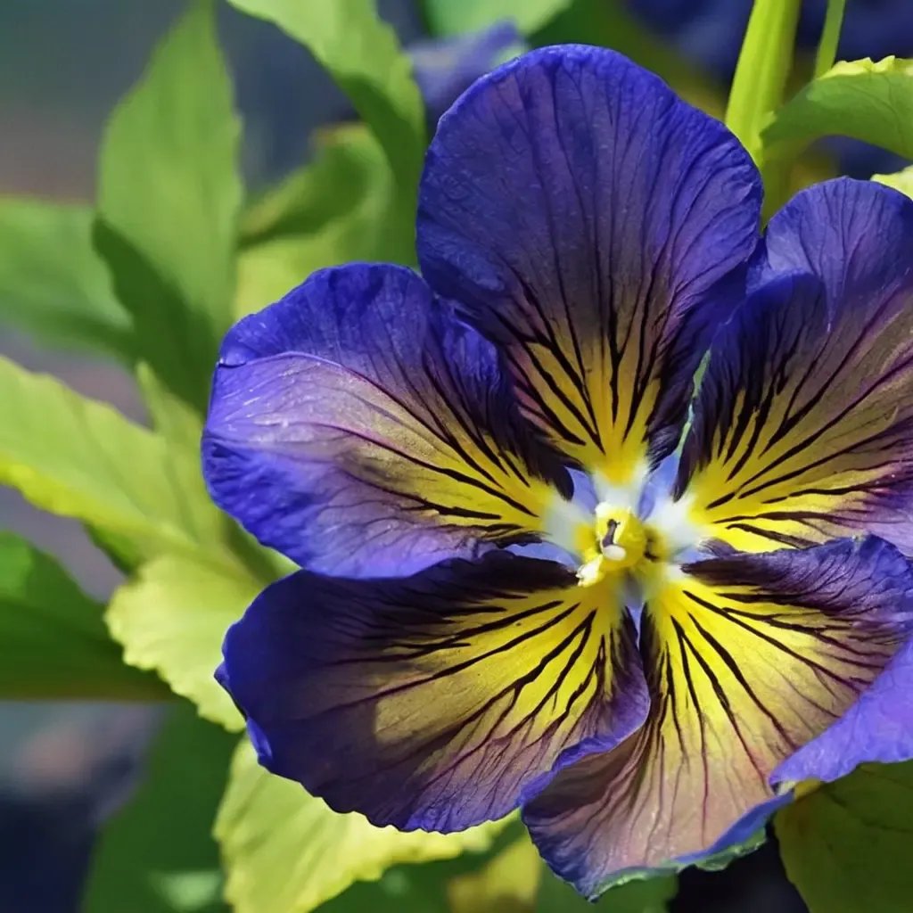 Viola x wittrockiana 'Karma Blue Butterfly'