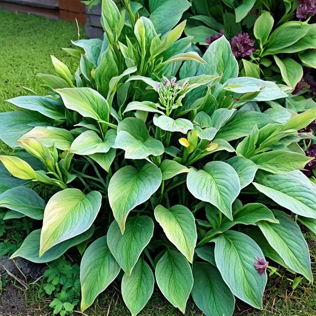 Hosta x hybrida 'Heart Throb'