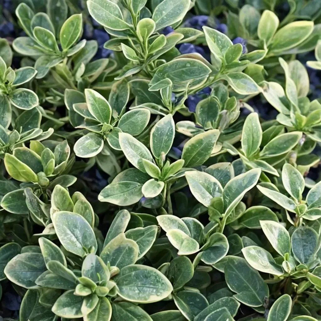 Vinca minor 'Sterling Silver'