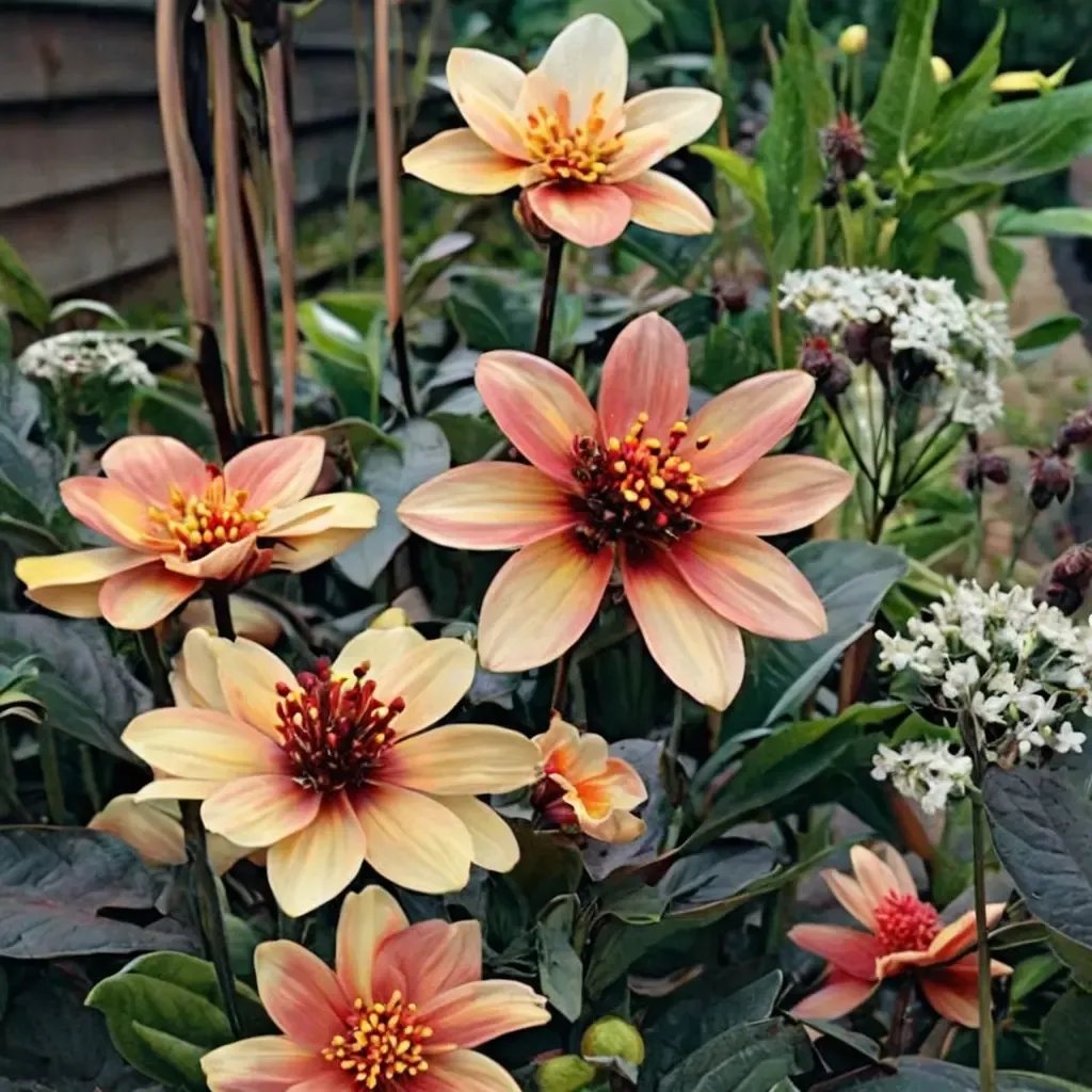 Dahlia variabilis 'Moonfire'
