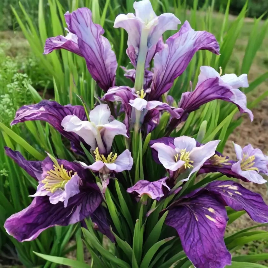 Iris sibirica 'On Mulberry Street'