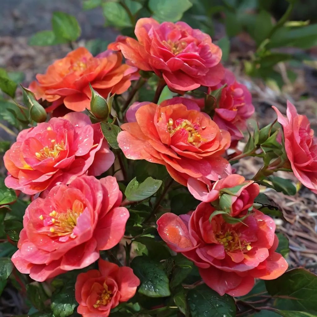Rosa x hybrida 'Oso Easy Mango Salsa'