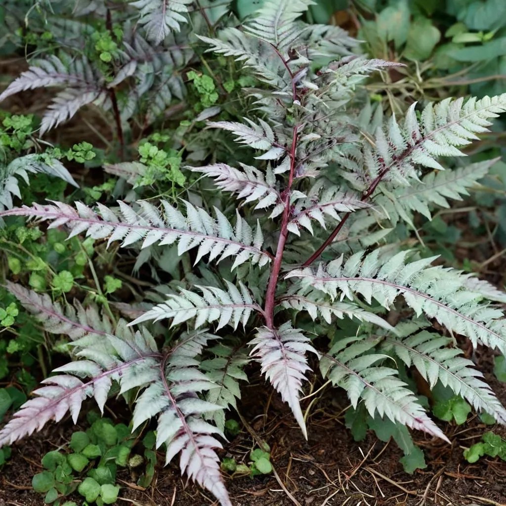 Athyrium niponicum 'Chungdu Queen'