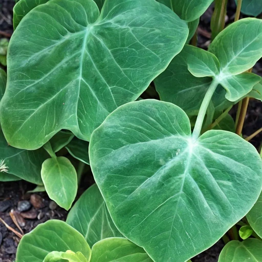 Colocasia fallax 'Silver Dollar'