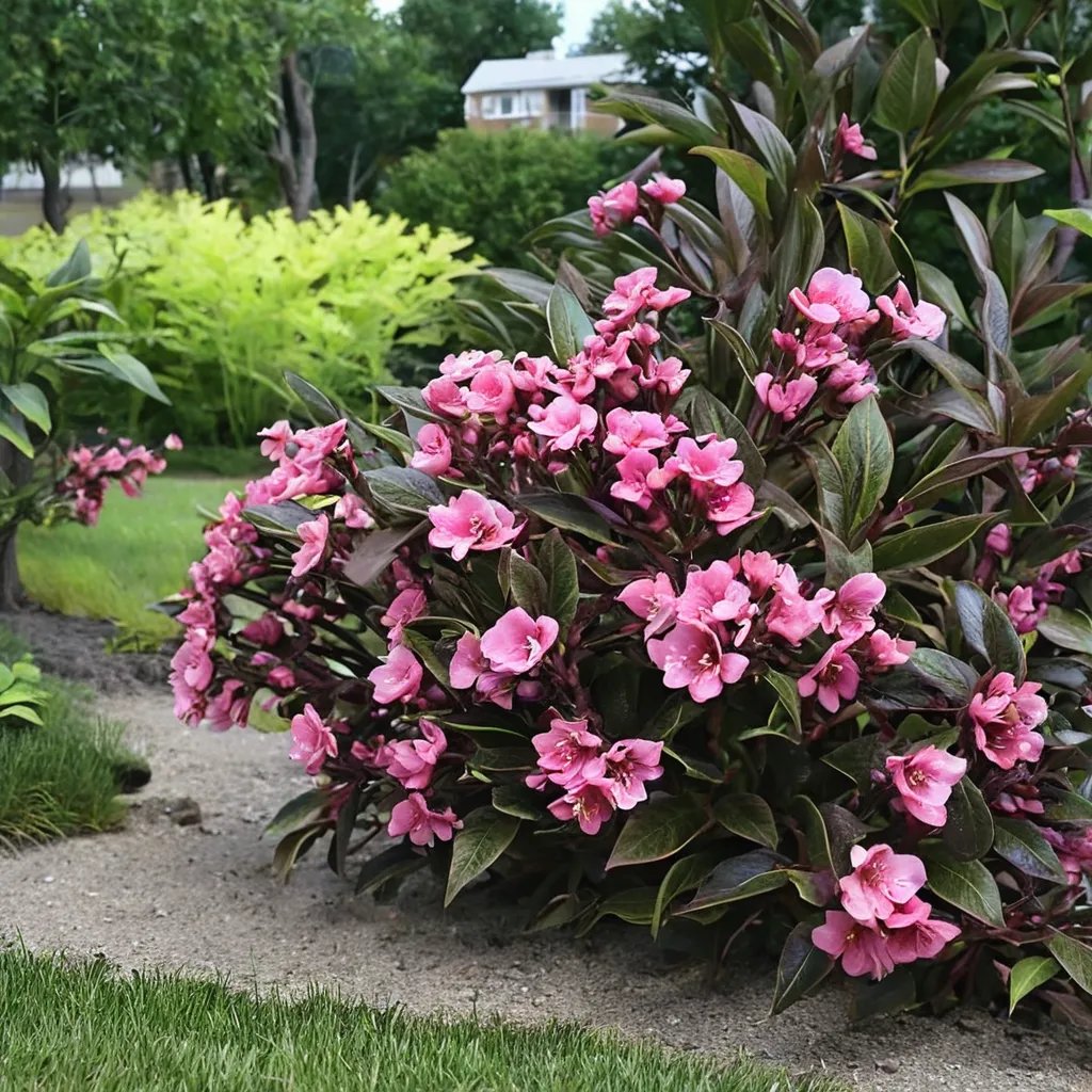 Weigela florida 'Wine Roses'
