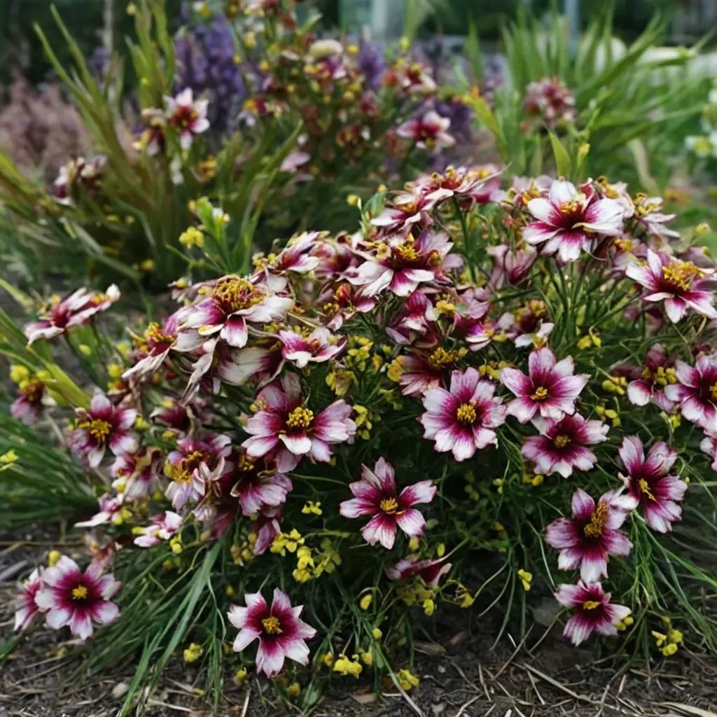 Coreopsis tinctoria 'Zesty Zinger'