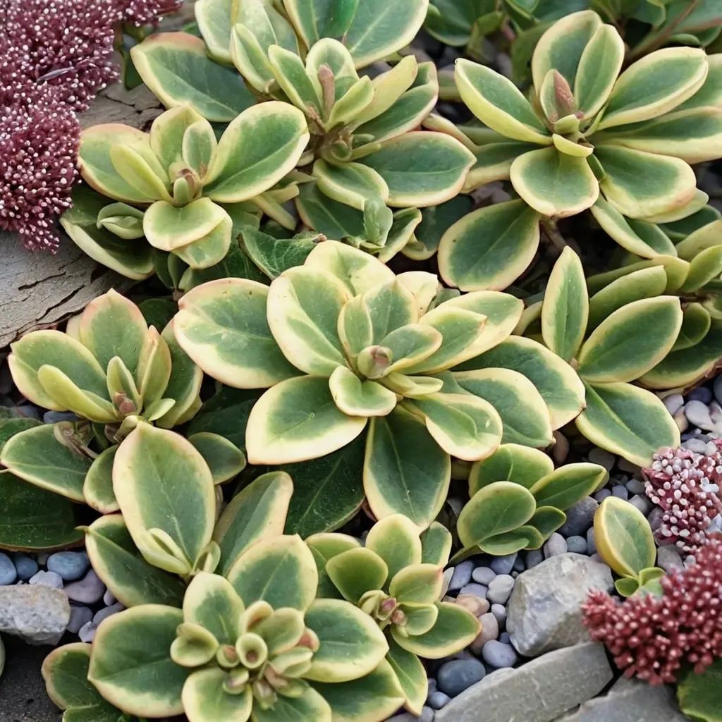 Sedum x spectabile 'Lime Twister'