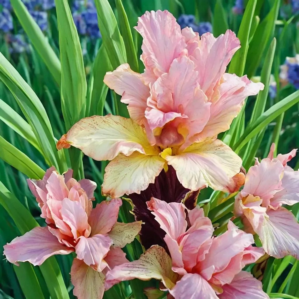 Iris x hybrida 'Blatant Reblooming KickStart'