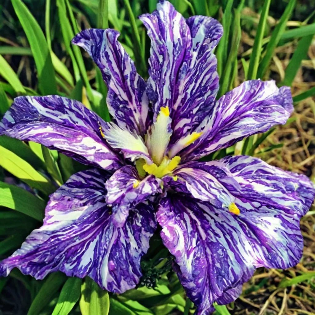 Iris ensata 'Umi Botaru'