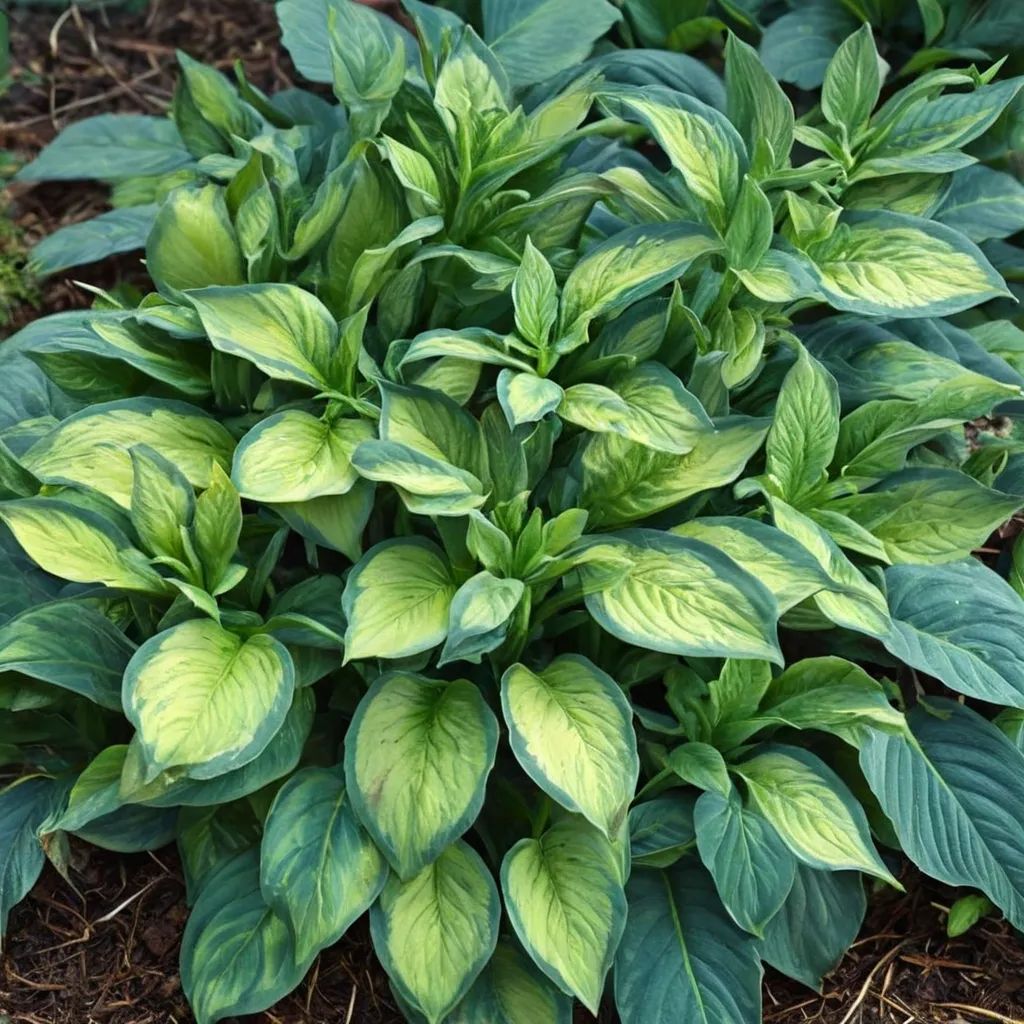 Hosta x hybrida 'Captain Kirk'